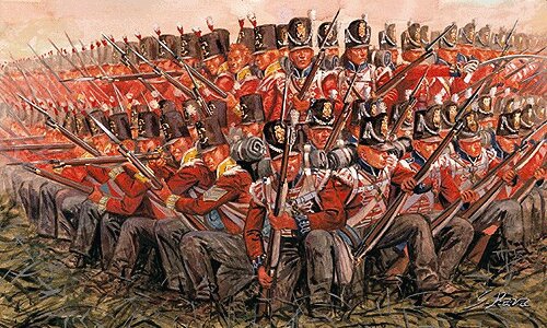 модель НАПОЛЕОНИКА: Британская пехота 1815
